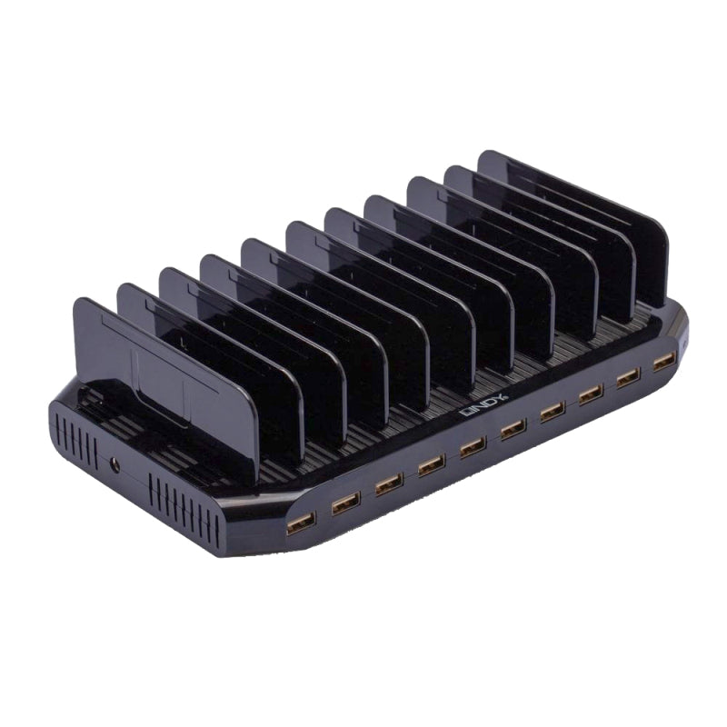 Fast 10-Port USB Charger for Tablets & Phones Lindy