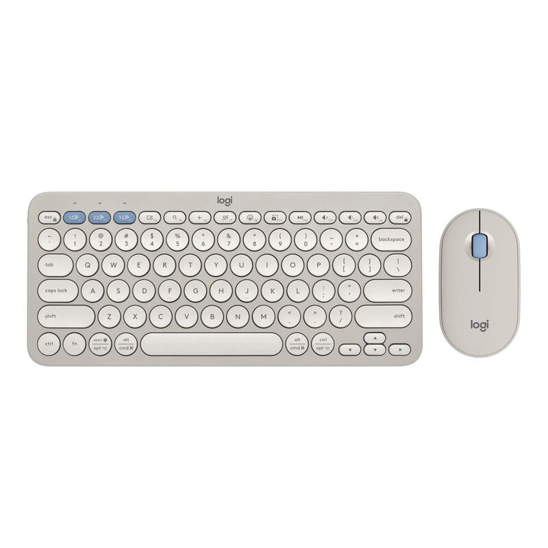 Logitech Pebble 2 Wireless Keyboard & Mouse Combo - Tonal Sand Logitech
