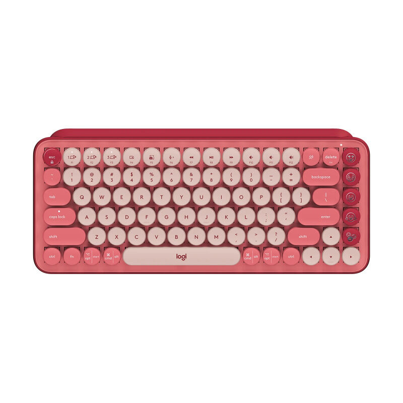 Logitech Pop Keys Wireless Mechanical Keyboard - Heartbreaker Rose Logitech