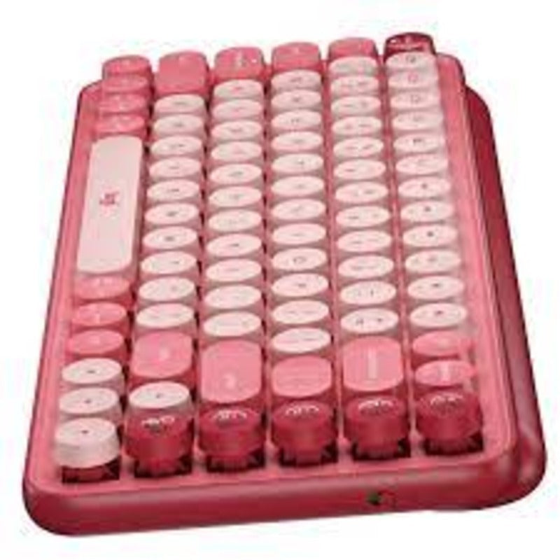 Logitech Pop Keys Wireless Mechanical Keyboard - Heartbreaker Rose Logitech
