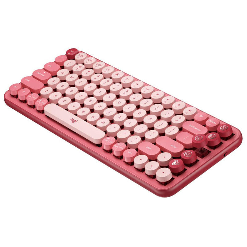 Logitech Pop Keys Wireless Mechanical Keyboard - Heartbreaker Rose Logitech