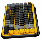 Logitech POP Keys Blast Yellow Wireless Bluetooth Mechanical Emoji Keyboard Logitech