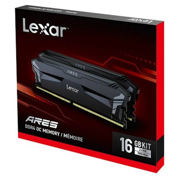 Lexar THOR DDR4 16GB (2x8GB) 3600MHz Gaming RAM Kit - Black Heatsink 