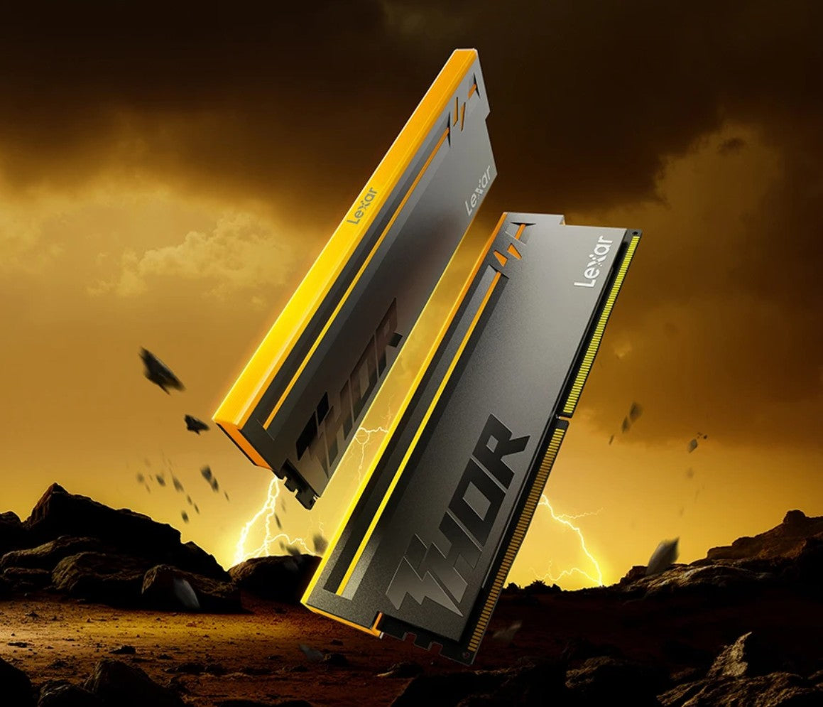 Lexar LD5U32G60C40BV-RGD DDR5 UDIMM 64GB Kit (2 x 32GB) 6000 MT/s 1.35V CL40 THOR G2 OC RGB BLACK INTEL XMP 3.