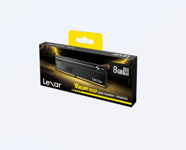 Lexar LD5U08G60C380V-RGS DDR5 UDIMM 8GB 6000 MT/s 1.35V CL38 THOR G2 HEATSINK OC BLACK INTEL XMP 3.0 & AMD EXP