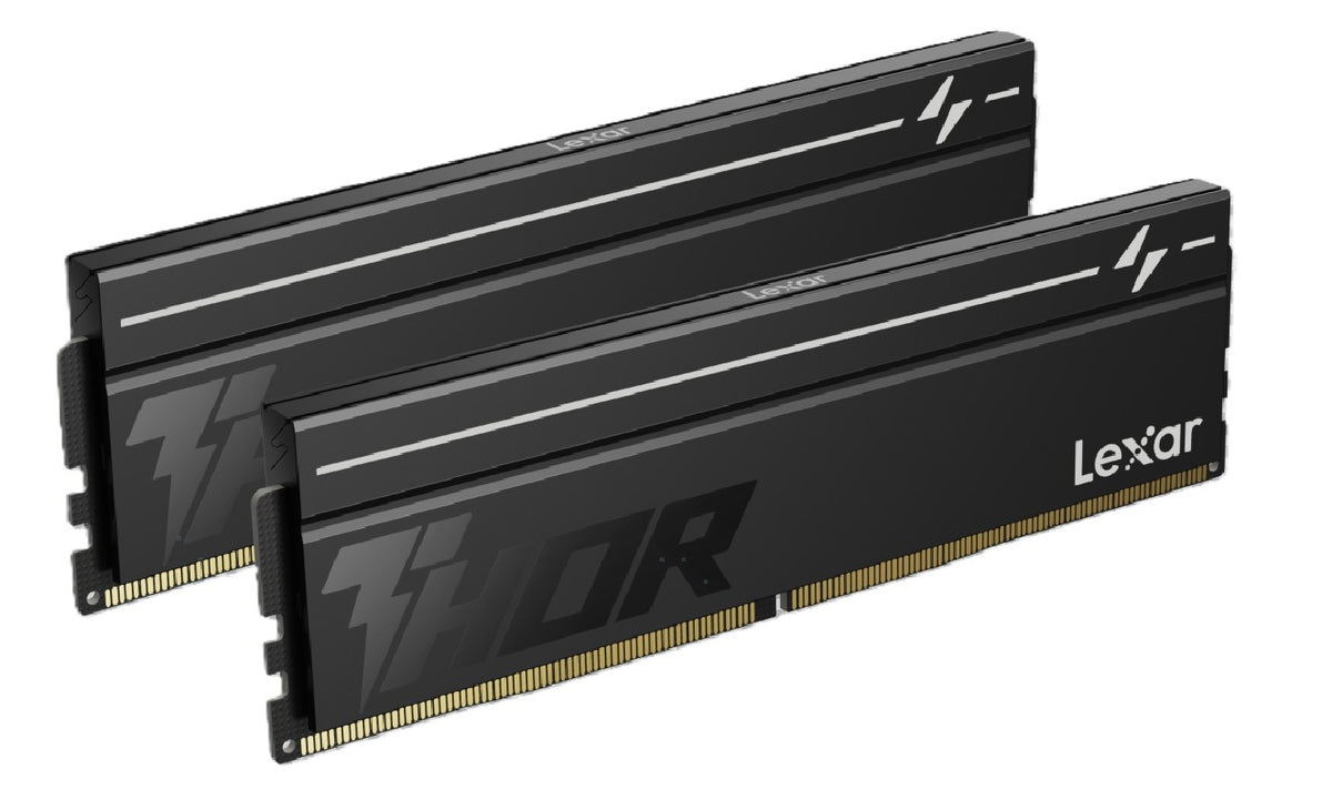 Lexar LD5U08G60C380V-RGD DDR5 UDIMM 16GB Kit (2 x 8GB) 6000 MT/s 1.35V CL38 THOR G2 OC HEATSINK BLACK INTEL XM