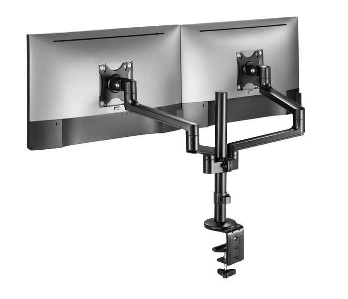 Astrotek Dual Monitor Desk Mount Arm for 13-27 Screens - Adjustable VESA Astrotek