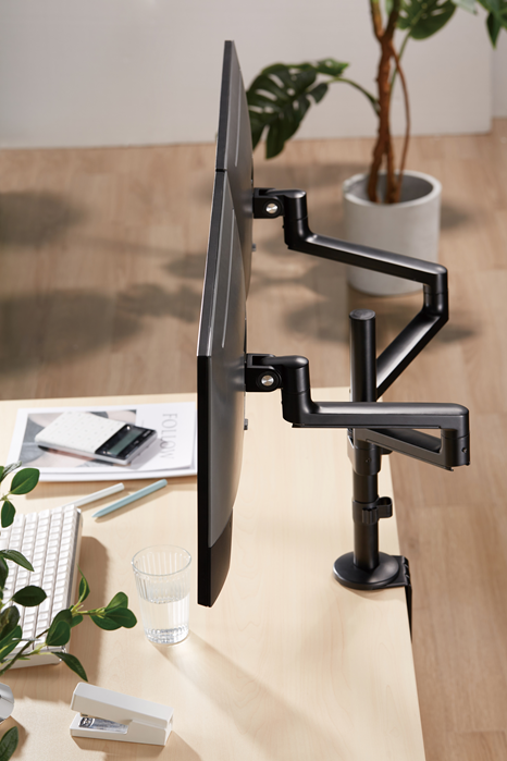 Astrotek Dual Monitor Desk Mount Arm for 13-27 Screens - Adjustable VESA Astrotek