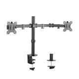 Adjustable Dual Monitor Desk Mount | Ergonomic Arm for 13-32 Screens Brateck