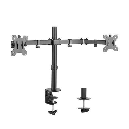 Adjustable Dual Monitor Desk Mount | Ergonomic Arm for 13-32 Screens Brateck