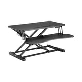 Brateck COST-EFFECTIVE ELECTRIC X-LIFT DESK CONVERTER 615x800x156~480mm up to 20kg, Black, Worksurfa - DWS15-01E
