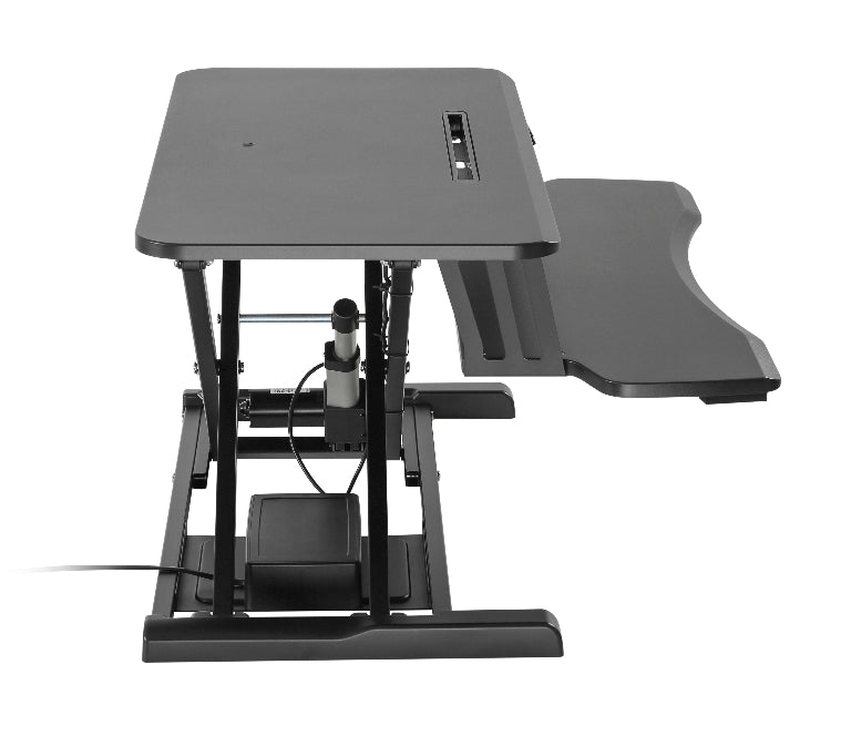 Brateck Electric Sit-Stand Desk Converter | Smooth Height Adjust & Keyboard Tray Brateck
