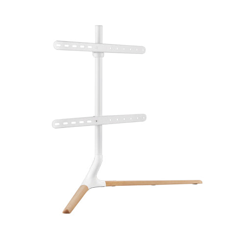 Brateck Modern Linear Tabletop TV Stand For 49'-70' TVs, Weight Capacity: 40kg -- Matte White & Beec - FS34-46F-02