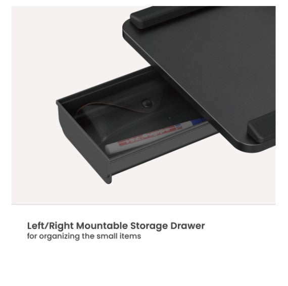 Clamp-On Ergonomic Keyboard Tray with Wrist Rest & Storage Drawer