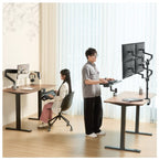 Clamp-On Ergonomic Keyboard Tray with Wrist Rest & Storage Drawer