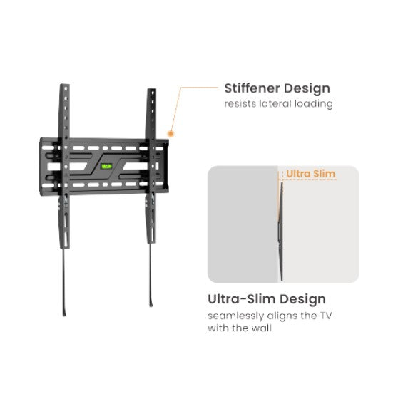 Brateck KL38-44F Slim Fixed TV Wall Mount for 32-75 Inch TVs Brateck