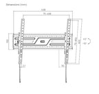 Brateck KL38-46T Heavy Duty Tilt TV Wall Mount for 37-86 TVs Brateck