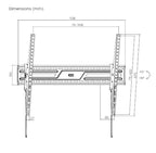 Brateck KL38-69T Heavy-Duty Tilting TV Wall Mount 43-100 Screens Brateck