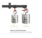 Brateck Heavy-Duty 2-Bike Wall Mount Rack | Adjustable Garage Storage