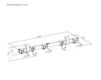 Brateck Wall Mounted Bike Rack for 3 Bikes - Heavy Duty Steel Brateck