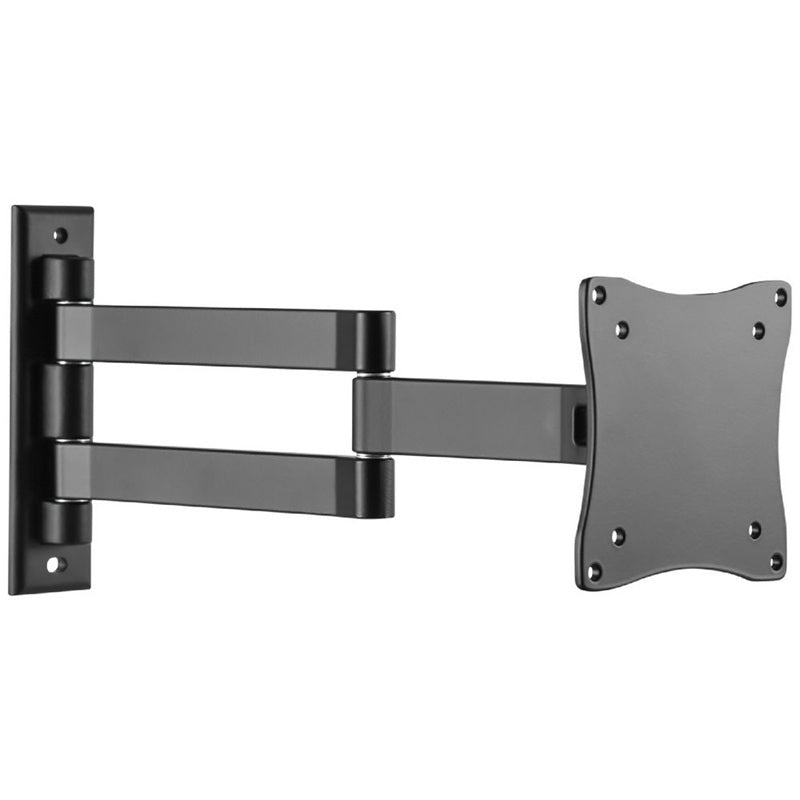 Brateck Aluminum Articulating TV Wall Mount, 13–27', 15kg Capacity, VESA 75x75/100x100, Full Motion - LCD-101G