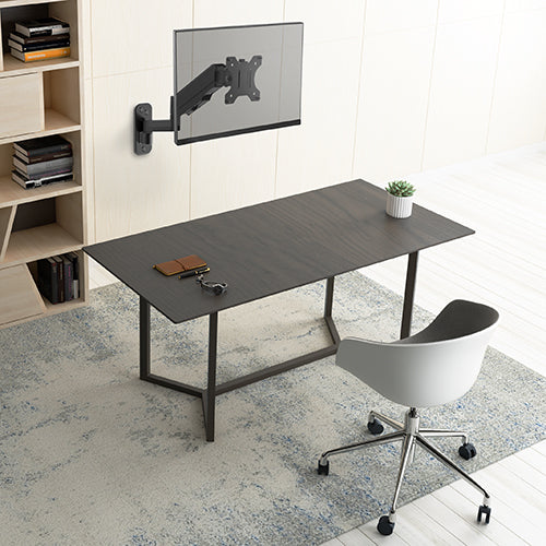 Ergonomic Wall Mounted Gas Spring Monitor Arm for 17-32 Displays Brateck