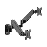 Brateck Dual Monitor Wall Mount Gas Spring Arm for 17-32 Screens Brateck