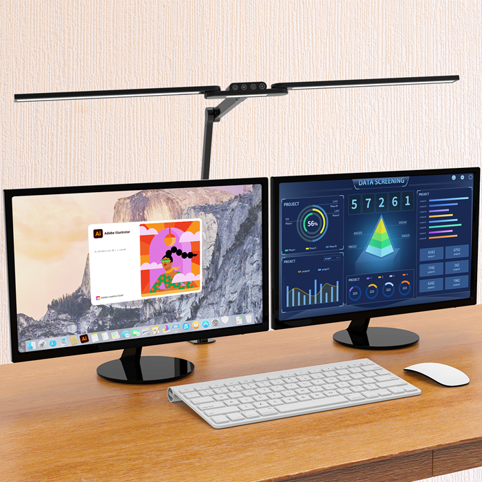 Brateck LDL20-5 Black LED Desk Lamp - Adjustable Light & High CRI Brateck