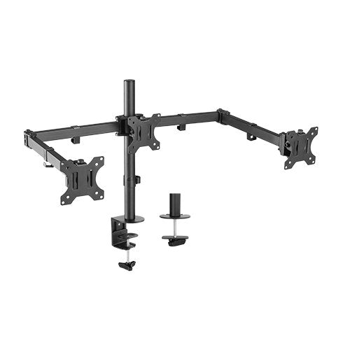 Triple Monitor Arm Desk Mount for 13-27 Screens - Adjustable Brateck