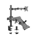 Brateck Adjustable Monitor Arm with Laptop Holder for 13-32 Screens Brateck
