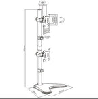 Brateck Dual Monitor Desk Stand | Adjustable for 13-32 Screens Brateck