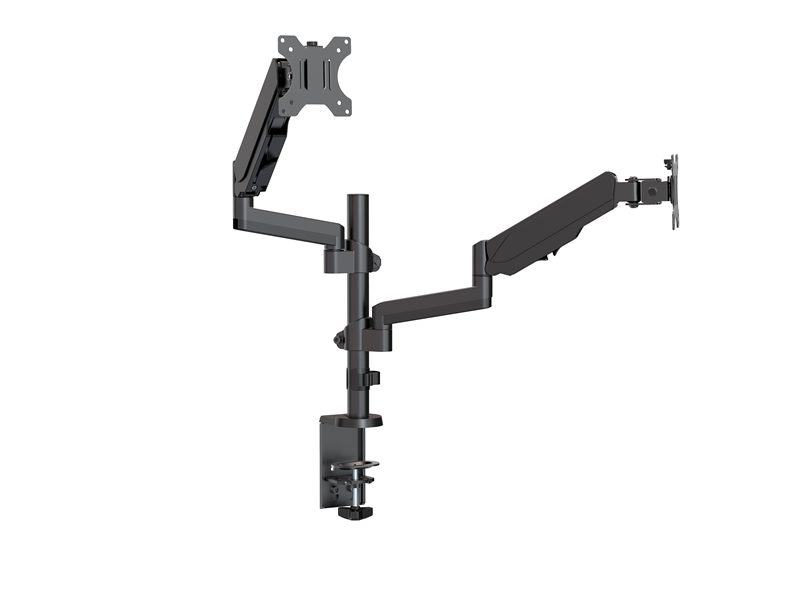 Brateck Dual Gas Spring Monitor Arm | 17-32 Screens | Ergonomic Brateck