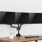 LUMI Triple Monitor Arm - Desk Mount with USB & Top Fix Brateck