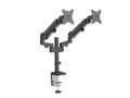 Brateck Heavy-Duty Dual Monitor Gas Spring Arm | 17-32 Screens Brateck