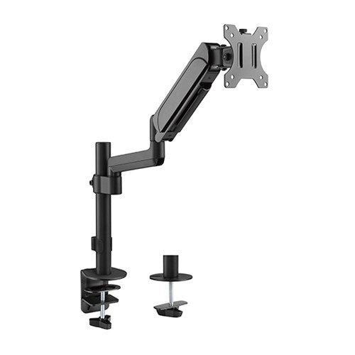 Brateck Single Monitor Pole-Mounted Gas Spring Monitor Arm Fit Most 17' - 32' Monitor Up to 9Kg Per - LDT48-C012