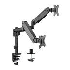 Brateck Dual Monitor Pole Mount | Gas Spring Arm for 17-32 Screens Brateck