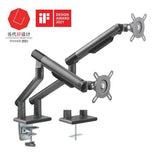 Brateck Slim Dual Monitor Arm | Spring-Assisted for 17-32 Screens Brateck