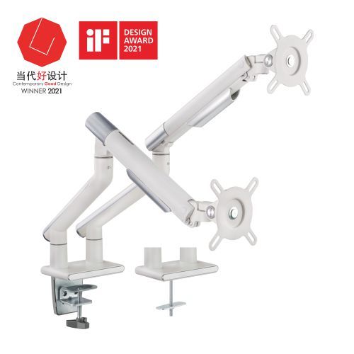 Premium Adjustable Dual Monitor Arm for 17-32 Screens Brateck