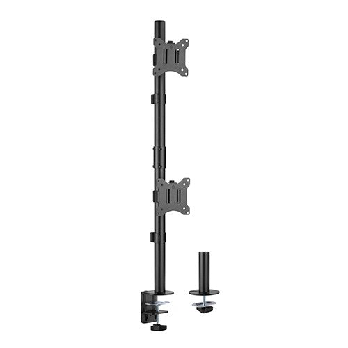 Brateck Vertical Pole Mount Dual-Screen Monitor Mount Fit Most 17'-32' Monitors, Up to 9kg per scree - LDT57-C02V