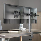 Dual Monitor Desk Arm - Space Saving Mount for 17-32 Screens Brateck
