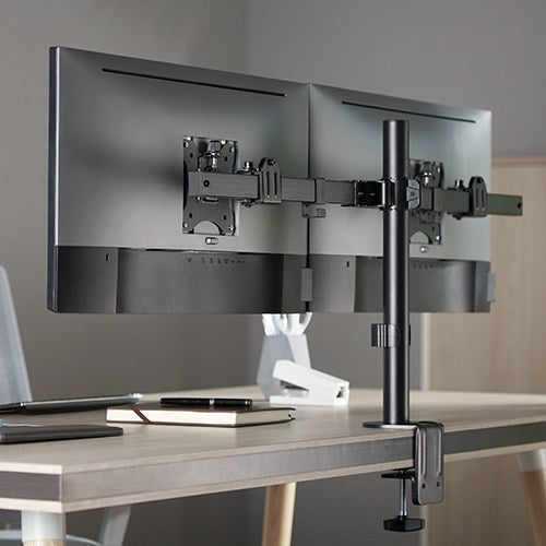 Dual Monitor Desk Arm - Space Saving Mount for 17-32 Screens Brateck