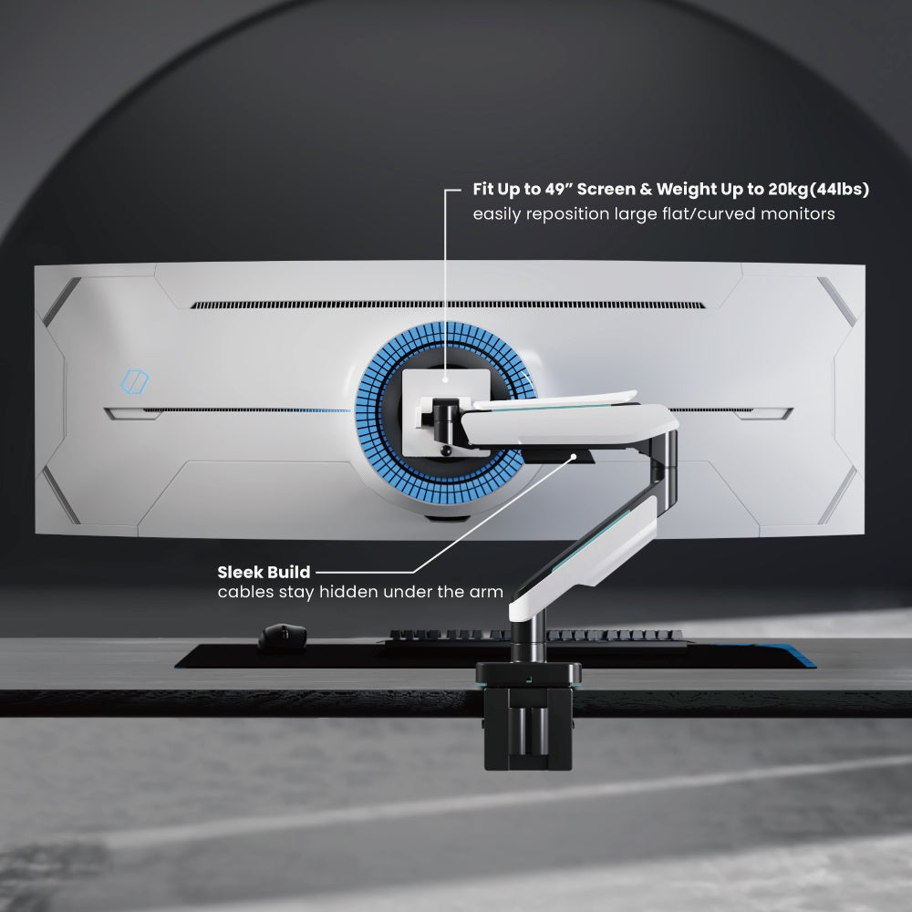 Brateck Heavy-Duty Single Gaming Monitor Arm for 17-49 Monitors Brateck