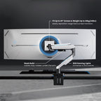 Brateck Heavy-Duty RGB Gaming Monitor Arm for Single Large Screens Brateck