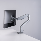 Brateck Single Gas Spring Monitor Arm for 17-32 Screens, Silver Brateck