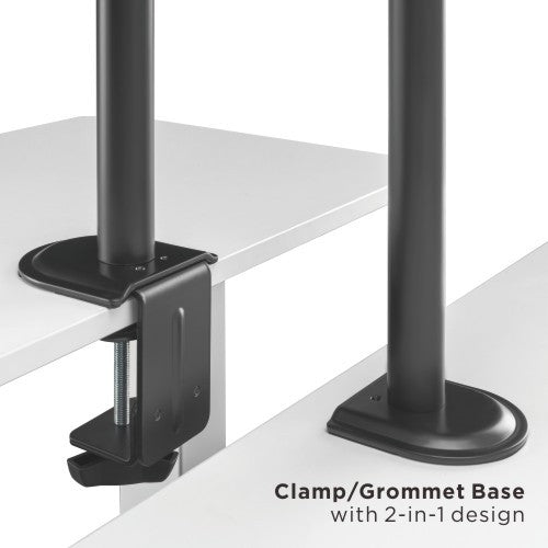Brateck Triple Articulating Monitor Mount for 17-27 Screens Brateck