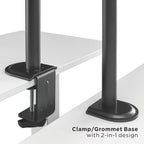 Brateck Triple Articulating Monitor Mount for 17-27 Screens Brateck