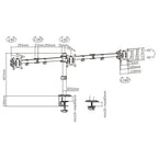 Brateck Triple Articulating Monitor Mount for 17-27 Screens Brateck