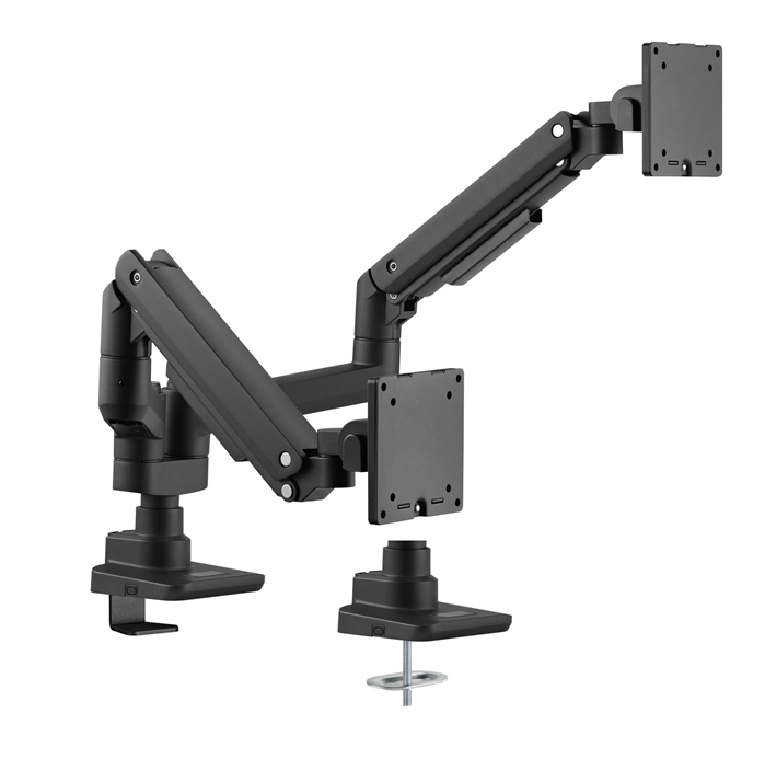 Brateck Dual Gas Spring Pole Monitor Arm for 17-35 (Heavy Duty) Brateck