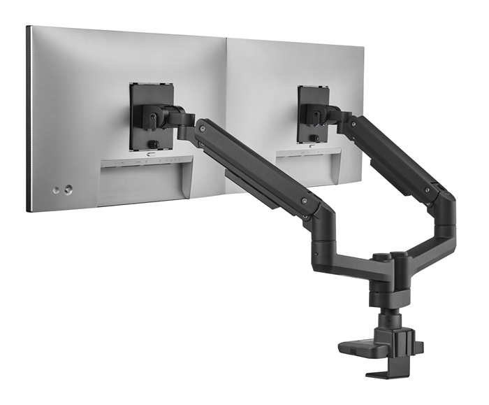 Brateck Dual Gas Spring Pole Monitor Arm for 17-35 (Heavy Duty) Brateck