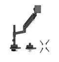 Brateck LDT80-C012P Super Heavy-Duty Pole Monitor Arm - Matte Black Brateck